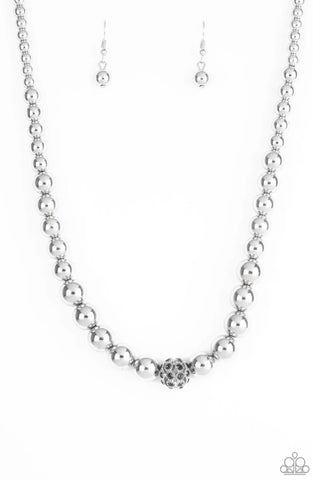 High-Stakes Fame- Silver Necklace