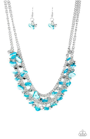 Pebble Pioneer- Blue Necklace