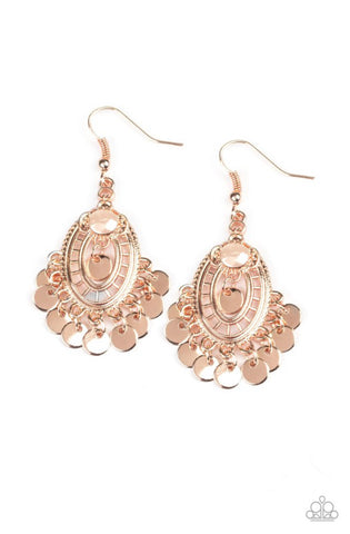 Chime Chic- Rose Gold Earrings
