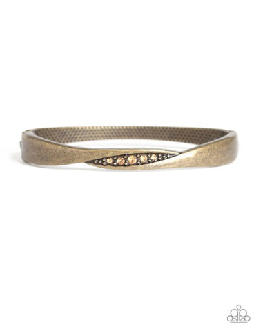 Glittering Grit- Brass Bracelet