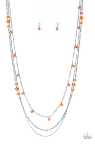 Laying The Groundwork- Orange Necklace