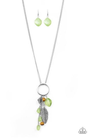 Sky High Style- Green Necklace