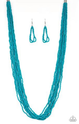 Congo Colada- Blue Necklace
