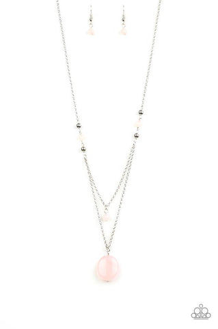 Time To Hit The Roam- Pink Necklace