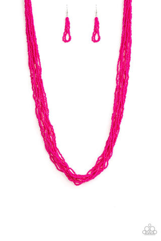 Congo Colada- Pink Necklace