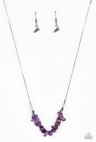 Back To Nature- Purple Necklace