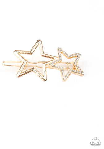 Let’s Get This Party Star-ted!- Gold Hair Clip