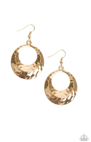 Savory Shimmer- Gold Earrings