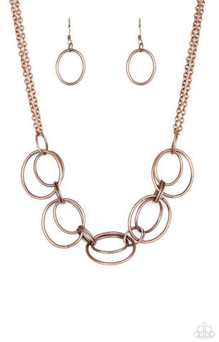 Urban Orbit- Copper Necklace