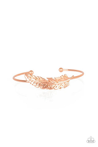 How Do You Like This Feather?- Copper Bracelet