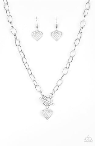 Harvard Hearts- Silver Necklace