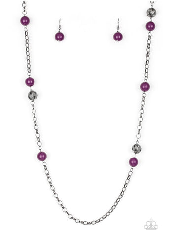 Fashion Fad- Purple Necklace