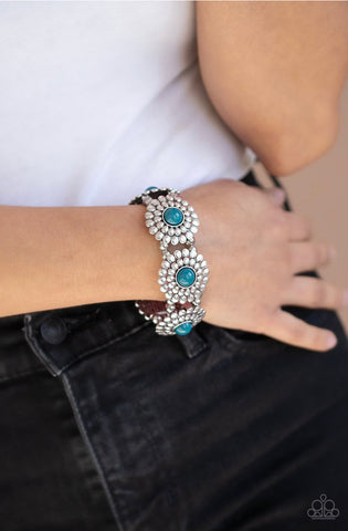 Bountiful Blossoms- Blue Bracelet