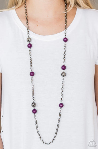 Fashion Fad- Purple Necklace