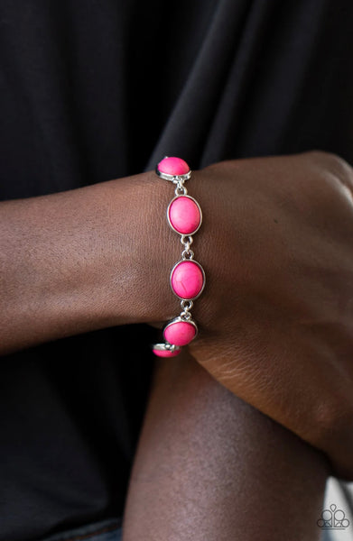 Nice Stonework- Pink Bracelet