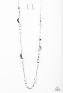 Serenely Springtime- Silver Necklace