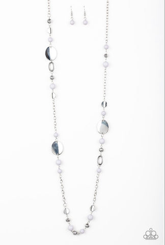 Serenely Springtime- Silver Necklace