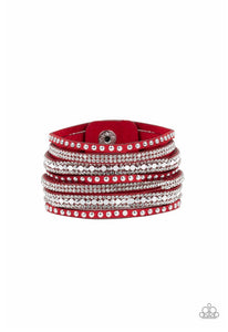 All Hustle and Hairspray- Red Urban Bracelet