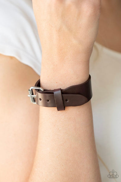 Tougher Than Leather- Brown Urban Bracelet