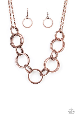 Jump Into The Ring- Copper Necklace