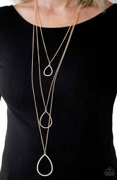 Make The World Sparkle- Gold Necklace