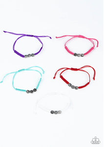 SS Flowers Corded Bracelets