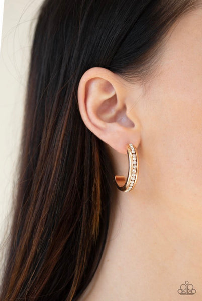 5th Avenue Fashionista- Gold Earrings