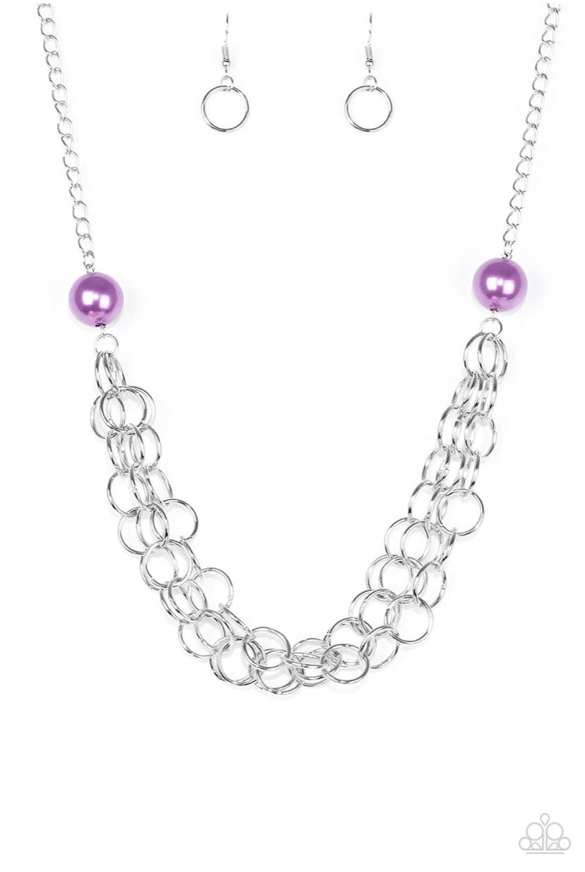 Daring Diva- Purple Necklace