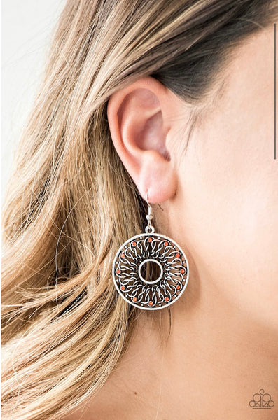 Malibu Musical- Orange Earrings