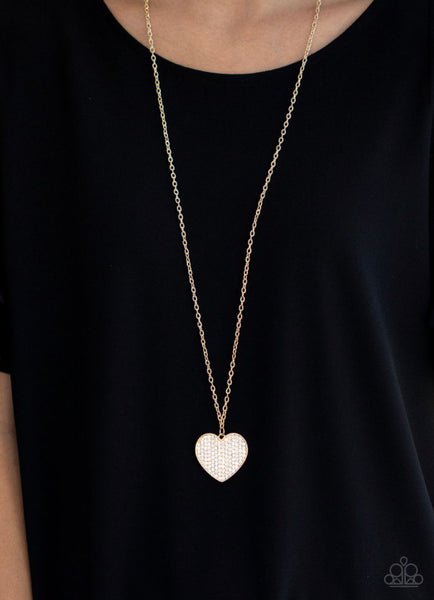 Have To Learn The Heart Way- Gold Necklace