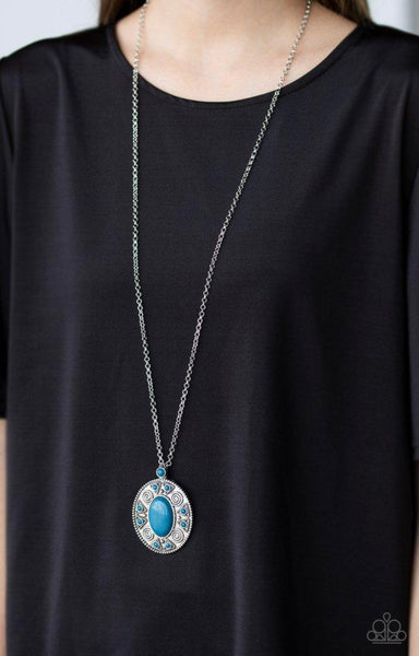 Sunset Sensation- Blue Necklace