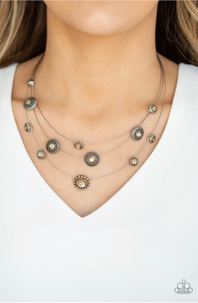 Sheer Thing!- Brown Necklace