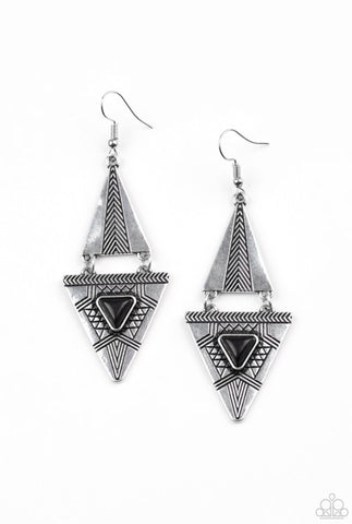 El Paso Edge- Black Earrings