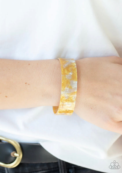 Glaze Daze- Yellow Bracelet