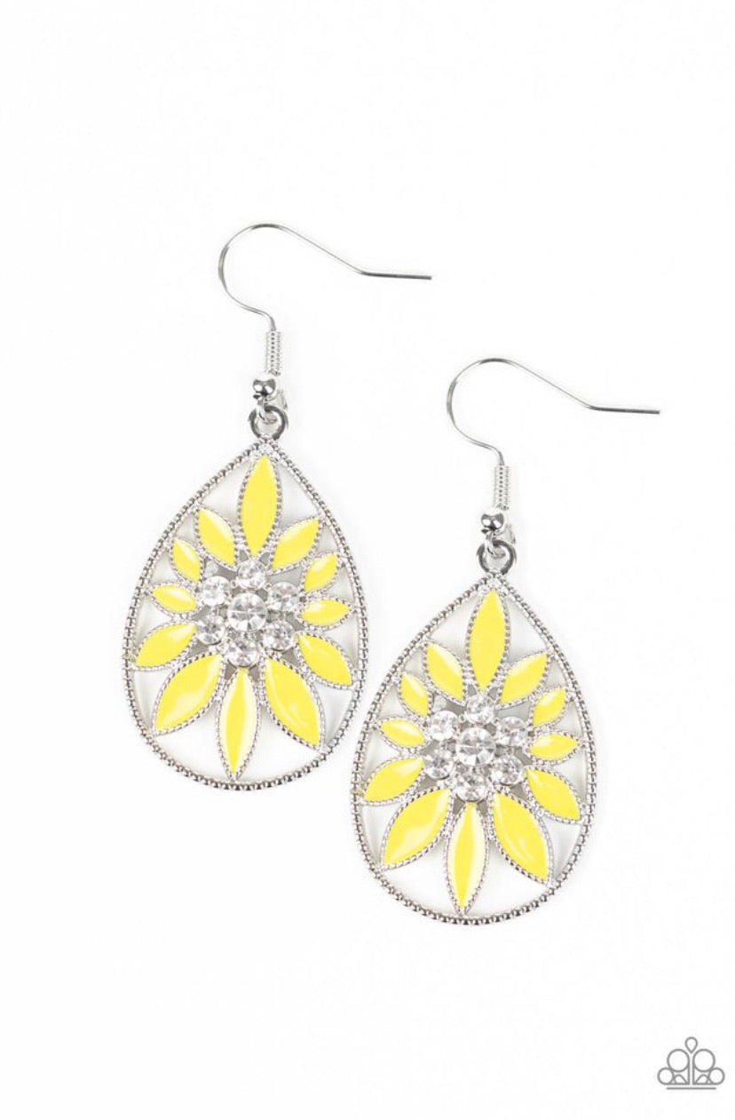 Floral Morals- Yellow Earrings