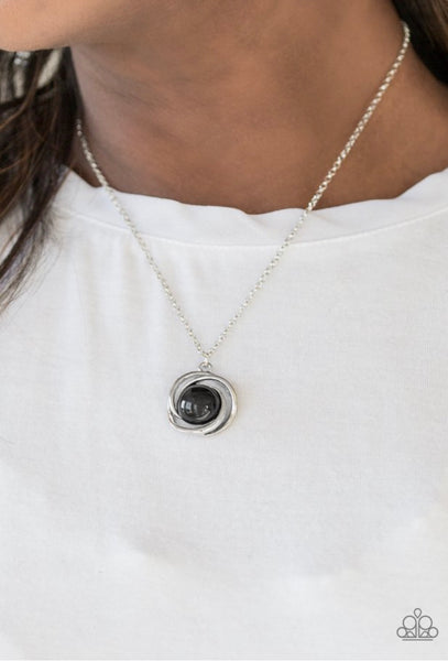 Ripple Effect- Black Necklace