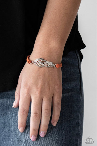 Faster Than Flight- Orange Bracelet