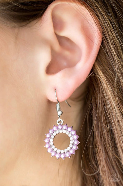 A Proper Lady- Purple Earrings