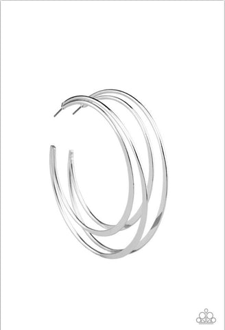 Last Hoop-rah- Silver Hoop Earrings