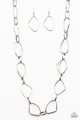 Attitude Adjustment- Silver Necklace