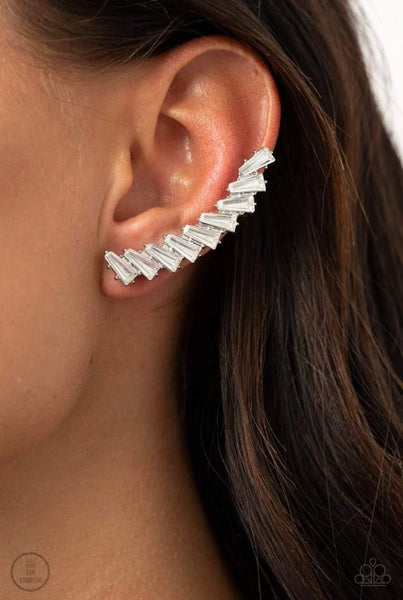 I Think Ice Can- White Post Earrings