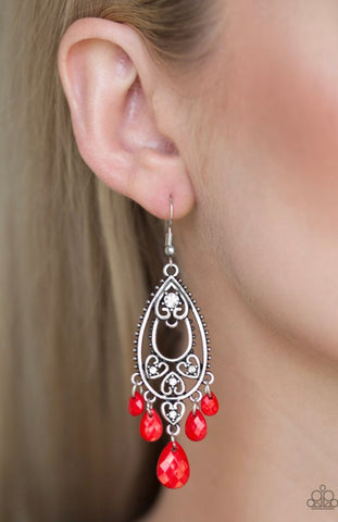 Fashion Flirt- Red Earrings