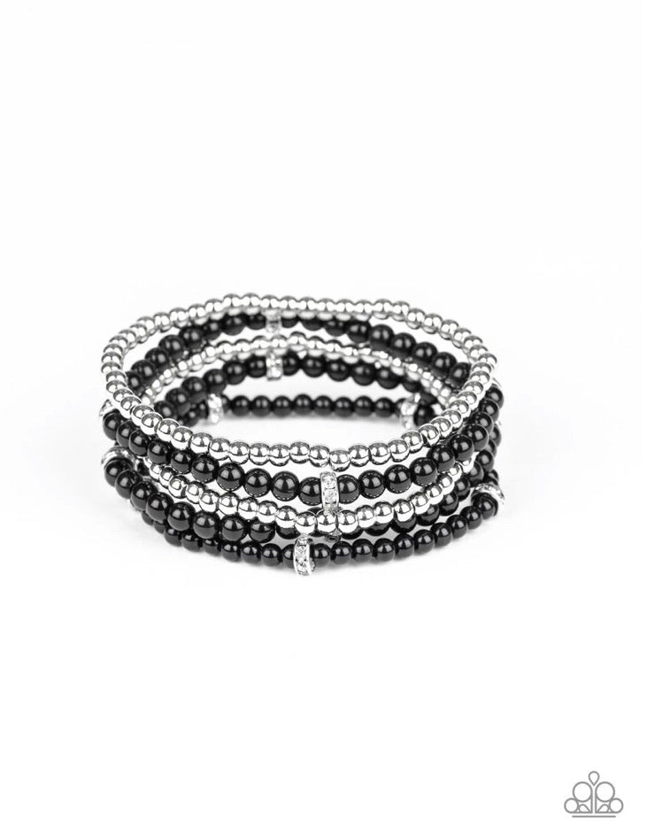 Fiercely Frosted- Black Bracelet