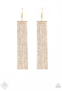 Top-Down Shimmer- Gold Earrings