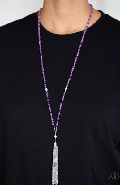 Tassel Takeover- Purple Necklace