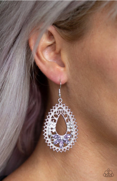 Instant Reflect- Purple Earrings