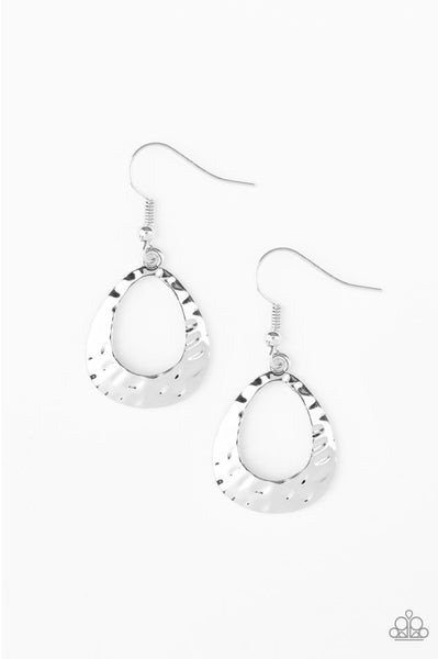 Radiantly Rugged- Silver Earrings #1235