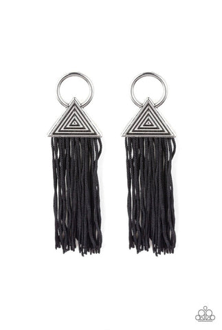 Oh My Giza- Black Earrings