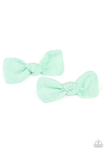 Little Bow Peep- Green SS Hair Clip