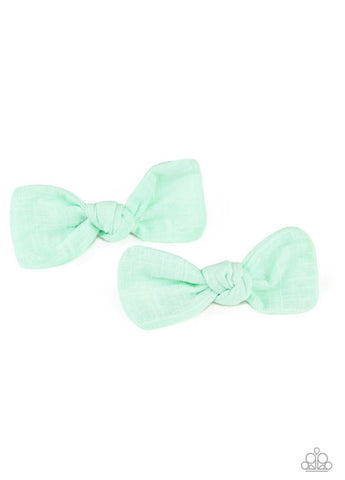 Little Bow Peep- Green SS Hair Clip